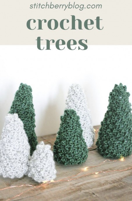 Create an Enchanting Woodland Wonderland with Crocheted Evergreen Trees for Your Home Decor Create an Enchanting Woodland Wonderland with Crocheted Evergreen Trees for Your Home Decor