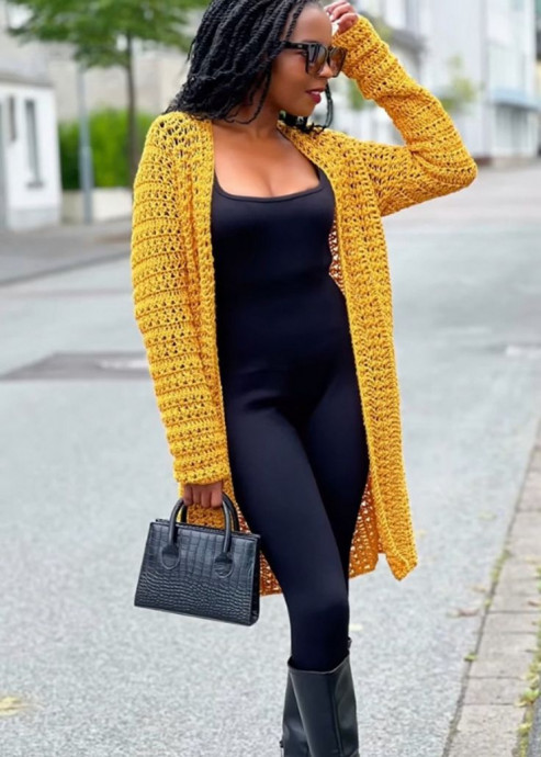 Crochet Lightweight Long Cardigan: A Cozy Boho Addition to Your Wardrobe