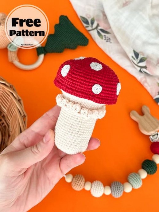 Create a Crochet Mushroom Rattle: A Whimsical DIY Toy for Babies