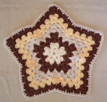 Crochet My Star Dishcloth