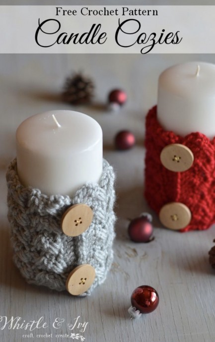Crochet Candle Cozies