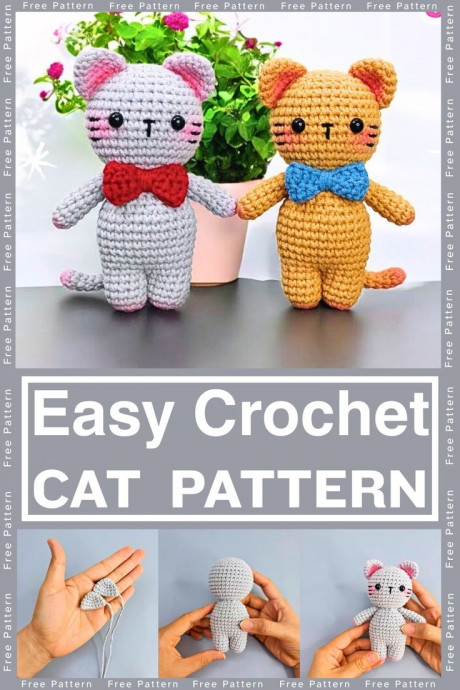 Crochet Standing Cat