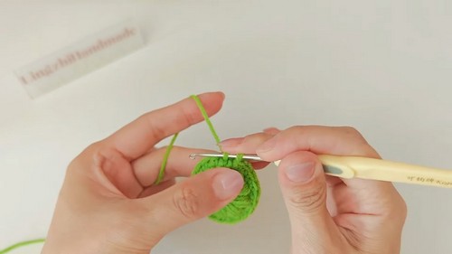 Crochet Sunflower Keychain