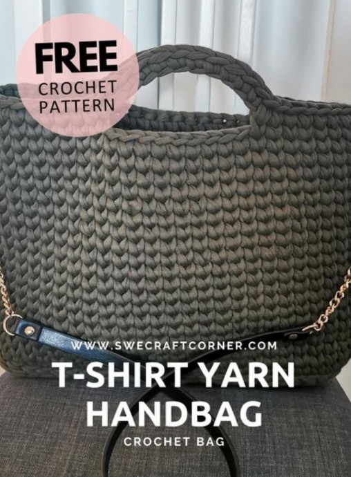 Crochet Yarn Handbag (Free Pattern)