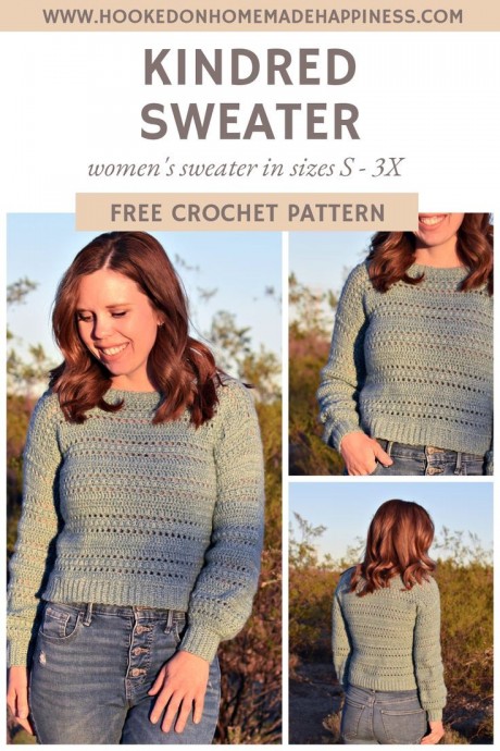 Ladies Crochet Sweater