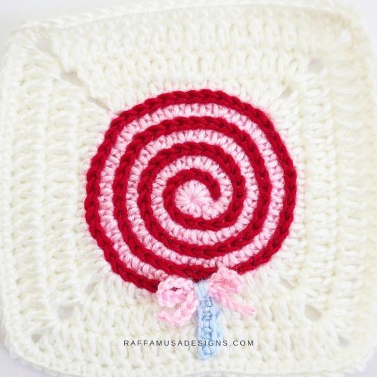 Crochet Lollipop Granny Square