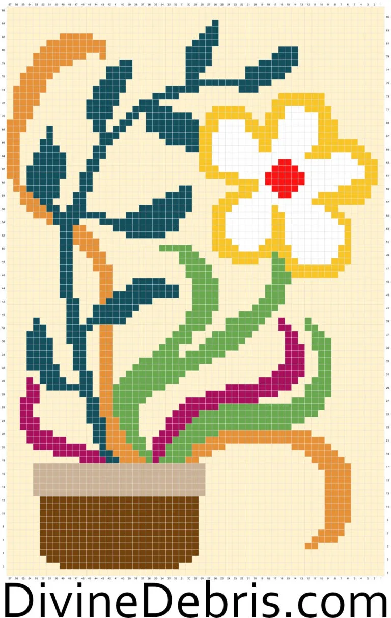 Crochet Groovy Bloom Wall Hanging Pattern - Create a Stunning Floral Decor for Your Home