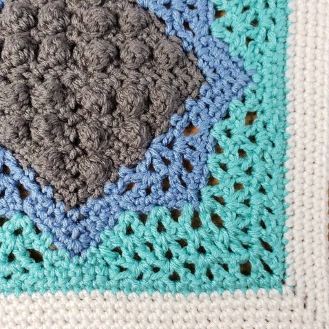 Create Stunning Pebbled Star Afghan Square - A Beautiful Crochet Pattern with Detailed Instructions