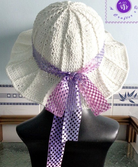 Crochet Simple Sun Hat