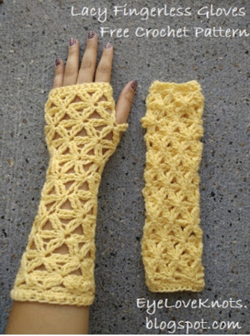 Lacy Fingerless Gloves