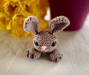 Crochet Mini Bunny Easter Amigurumi Toy