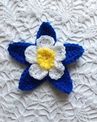 Crochet Columbine Flower