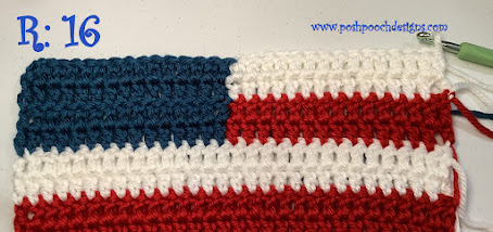 Create Your Own Crochet Patriotic American Flag Yard Sign for Festive Outdoor Decor