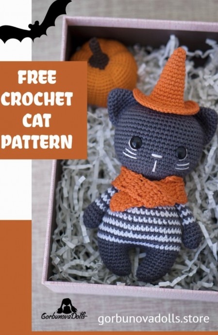 Crochet Cat for Halloween – Free Amigurumi Pattern