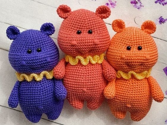 Crochet Sweet Hippo Amigurumi Free Pattern