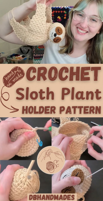Craft Your Own Crochet Adorable Sloth Plant Holder – A Fun DIY Guide