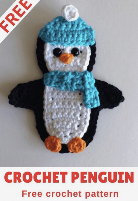 Crochet an Applique Penguin