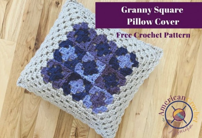Make a Granny Square Pillow Cover