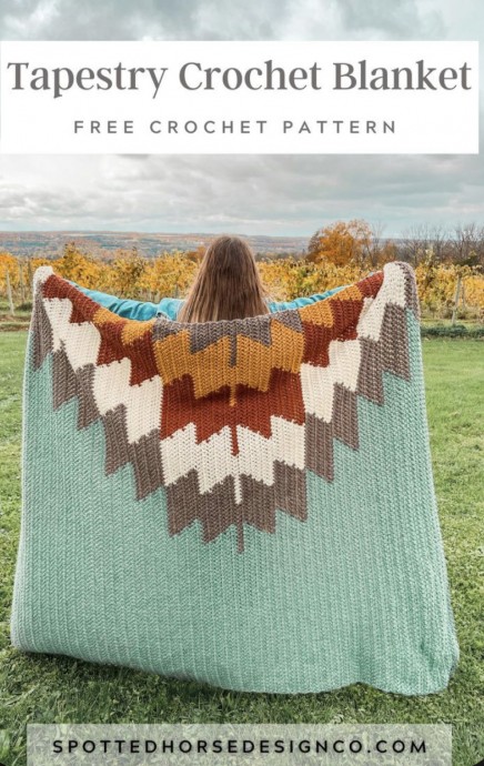 Tapestry Crochet Blanket