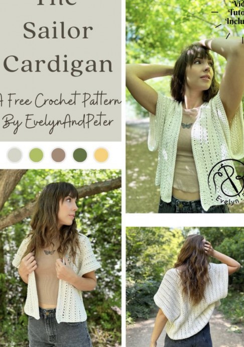 The Sailor Cardigan Crochet Pattern