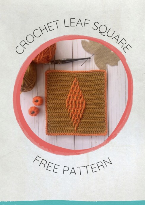 Crochet Leaf Square