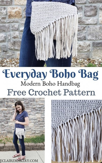 Free Crochet Pattern: Everyday Boho Bag