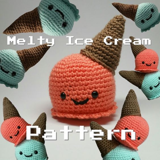 Create Your Own Adorable Crochet Melty Ice Cream Cone - A Fun DIY Project Create Your Own Adorable Crochet Melty Ice Cream Cone - A Fun DIY Project