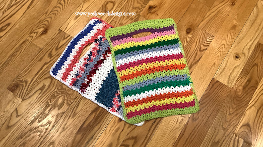 Crochet  Scrap Happy Flip Through Towel
