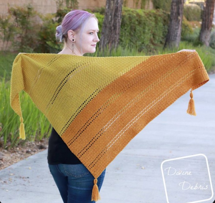 Free Kelsey Shawl Crochet Pattern