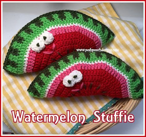 Crochet Your Own Watermelon Slice Stuffie - A Fun and Easy Craft Project