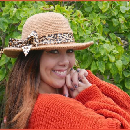 Crochet Honey Bee Sunhat