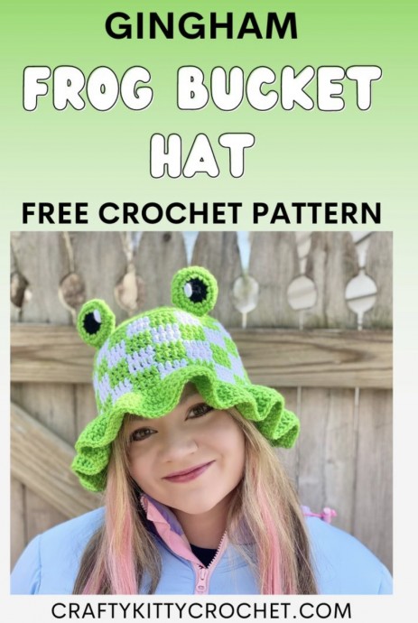 Create Your Own Stylish Gingham Frog Bucket Hat - Fun Crochet Pattern for Trendy Accessories Create Your Own Stylish Gingham Frog Bucket Hat - Fun Crochet Pattern for Trendy Accessories