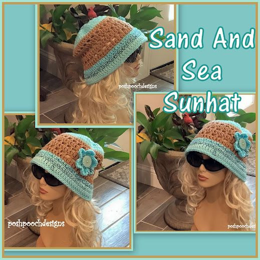 Crochet Sand And Sea Sun Hat