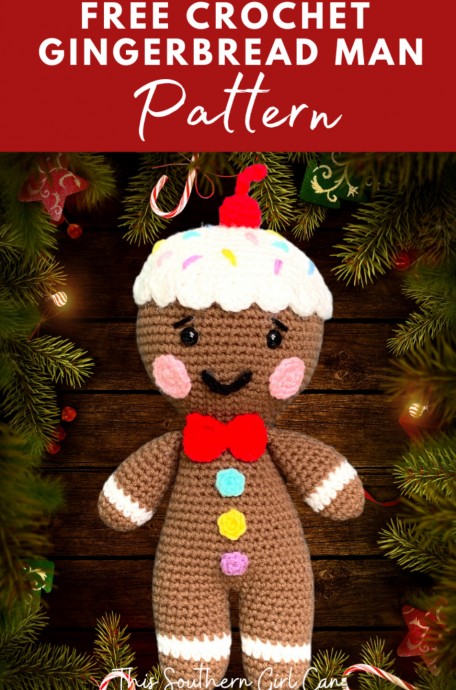 Create Your Own Adorable Crochet Gingerbread Man for Festive Holiday Decor Create Your Own Adorable Crochet Gingerbread Man for Festive Holiday Decor