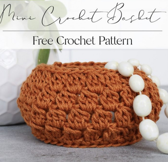 Mini Crochet Basket Pattern