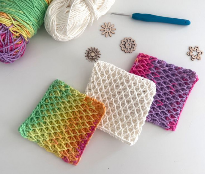 Create Beautiful Crochet Honeycomb Coasters for Your Home Decor