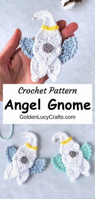 Crochet Angel Gnome