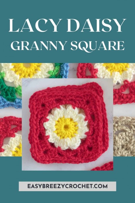 Create Your Own Beautiful Crochet Daisy Granny Square with This Easy Pattern