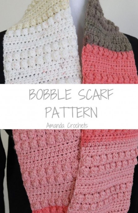 Crochet Bobble Scarf (Free Pattern)