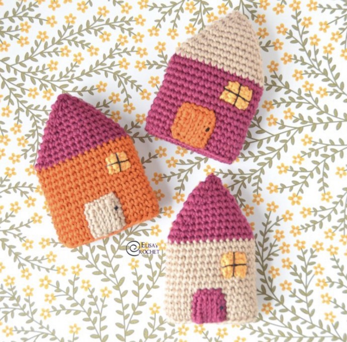 Tiny Houses Free Crochet Pattern