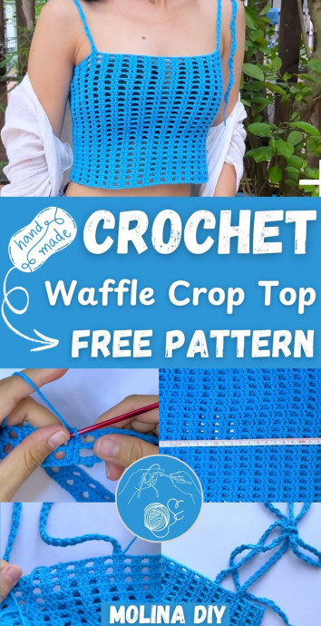 Create Your Own Stylish Crochet Waffle Crop Top for Summer Fun