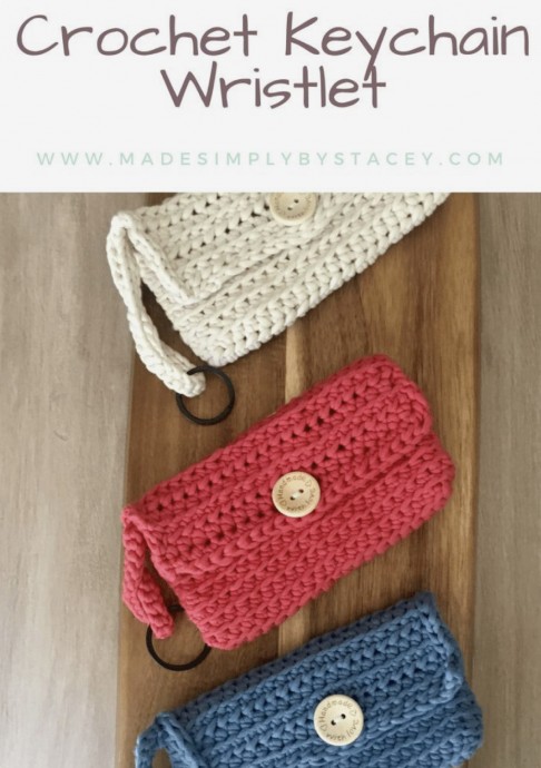 Crochet Keychain Wristlet