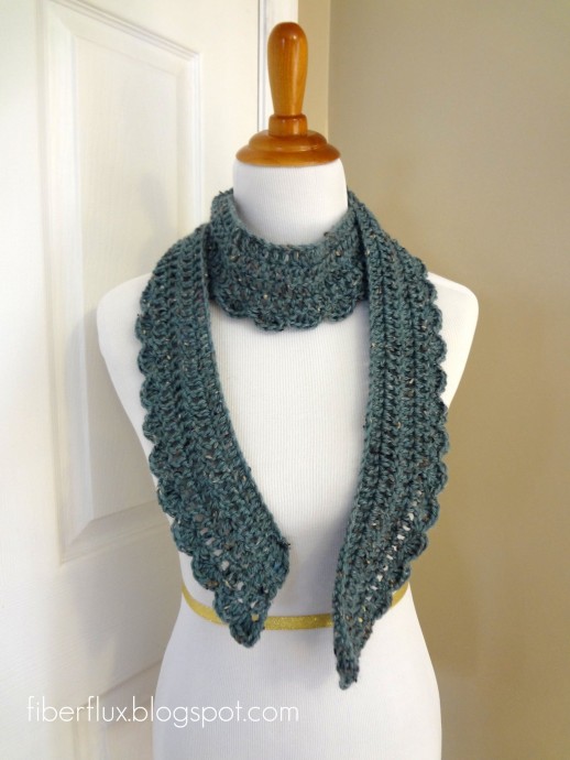 Crochet Ocean Air Scarf