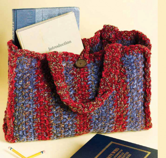 Crochet Trendy Tweed Tote