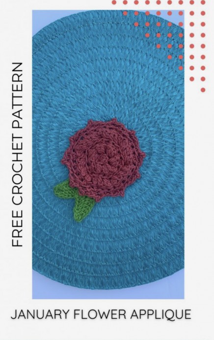 Easy Crochet Flower Applique