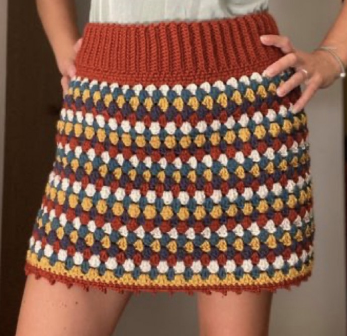 Granny Stripe Skirt – Free Crochet Pattern