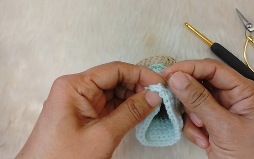 Crochet Wedding Cactus Pot