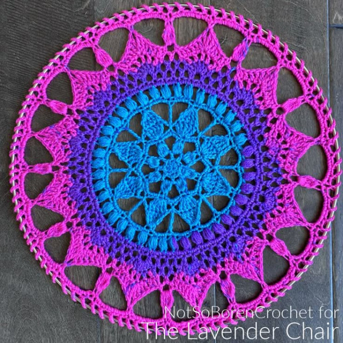 Crochet Dreamcatcher Mandala Wall Hanging