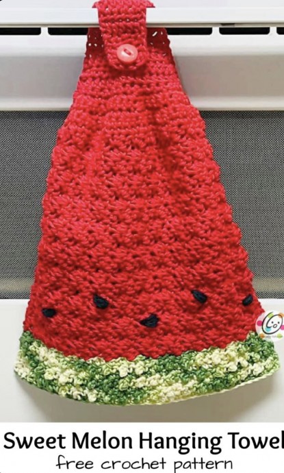 Create a Stylish and Functional Sweet Melon Hanging Towel for Your Kitchen Create a Stylish and Functional Sweet Melon Hanging Towel for Your Kitchen
