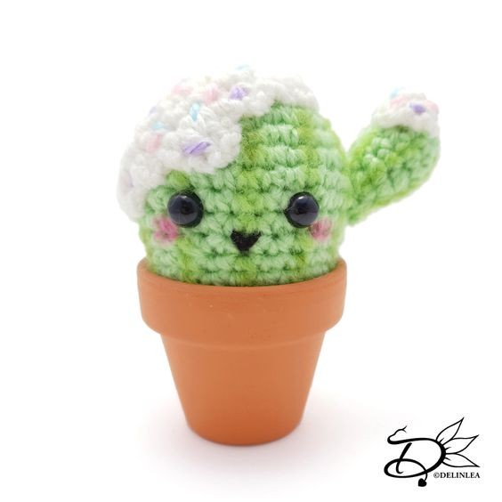 Create Your Own Cute Crochet Ice Cream Cactus Amigurumi: A Fun and Whimsical DIY Project Create Your Own Cute Crochet Ice Cream Cactus Amigurumi: A Fun and Whimsical DIY Project